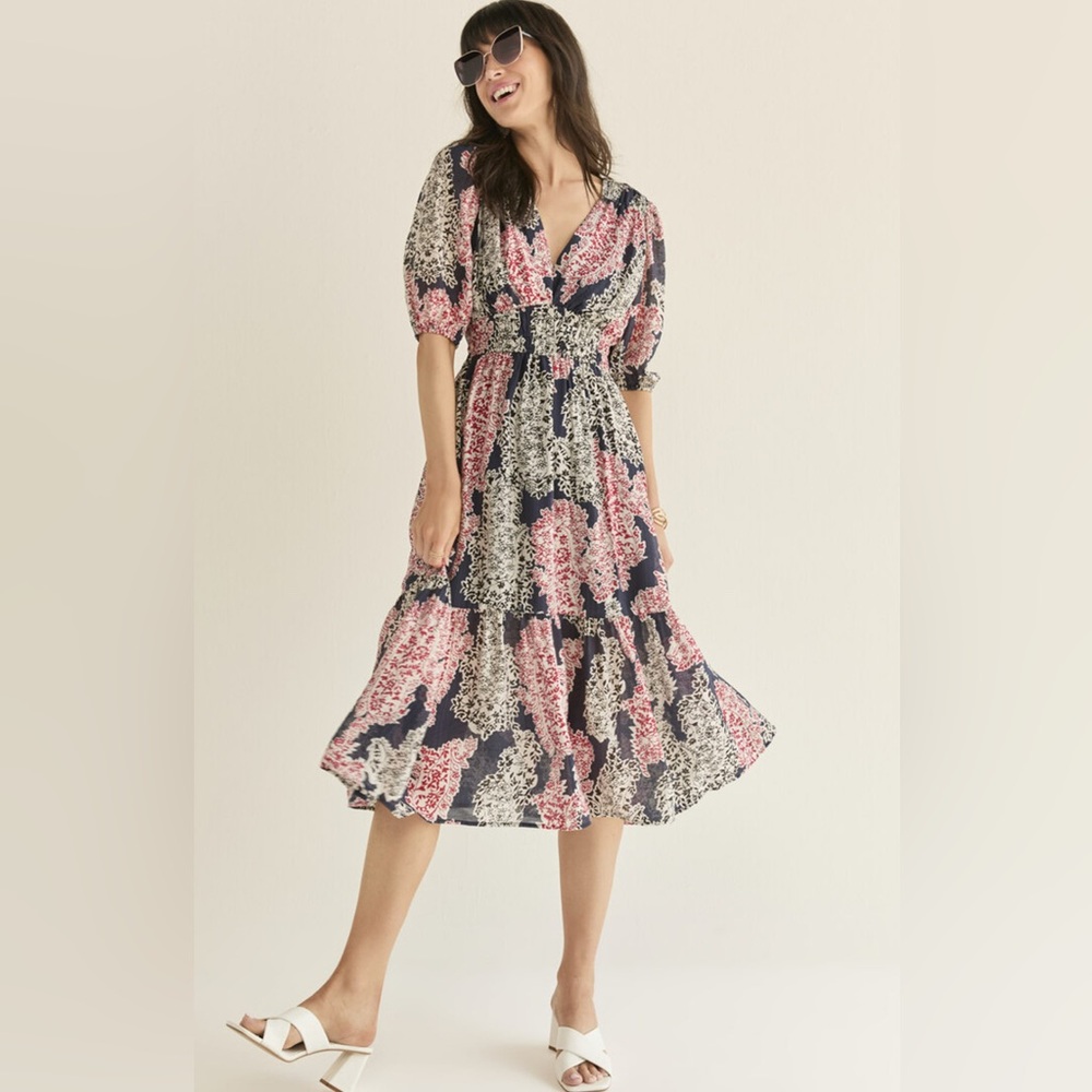New Francesca’s Spring Summer Vivian Floral Midi Dress